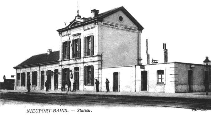 station Nieuwpoort-Bad straatkant